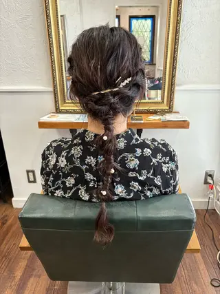 ロング ヘアアレンジ 江原 彩華のヘアスタイル