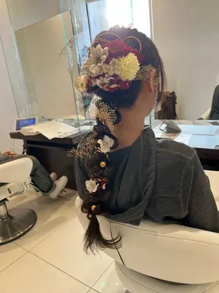 ヘアアレンジ 福島 果音のヘアスタイル