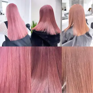 ロング カラー ヘアアレンジ 𝘳𝘺𝘰𝘬𝘢 髪質改善／ブリーチのヘアスタイル