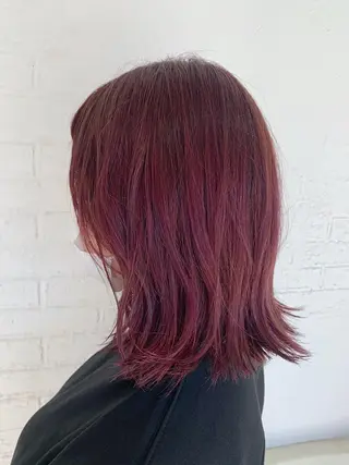 カラー 難波/髪質改善/スパ ツヤ／顔周りレイヤーのヘアスタイル