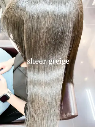 セミロング カラー 髪質改善&韓国風特化 型サロン ミシェリーのヘアスタイル