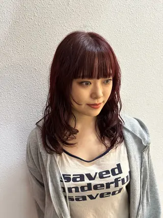 カラー kii所属・サエキ ルイのヘアスタイル