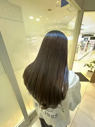 ロング パーマ パーソナルな髪質改善 縮毛矯正ササキナツミのヘアスタイル