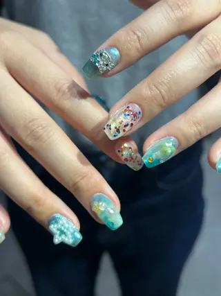 ネイル Hata nail 🎀個性派ニュアンスのネイルデザイン
