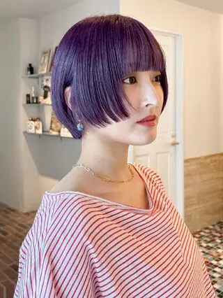 カラー ショート LYLICK所属・ケアブリーチ特化 same 🦈のヘアスタイル