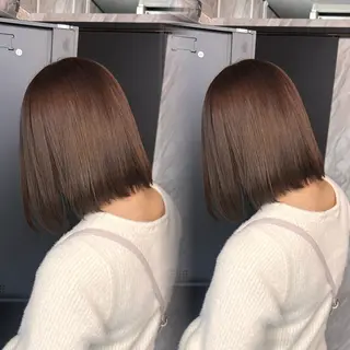 ミディアム カラー ainya/心斎橋 /ハイトーン/カラーのヘアスタイル