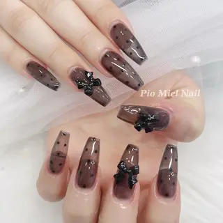 ネイル momo 長さだしのネイルデザイン