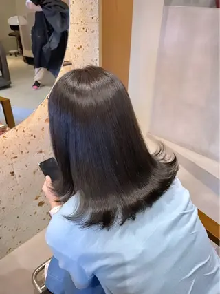 ミディアム カラー tim所属・tim hinaのヘアスタイル