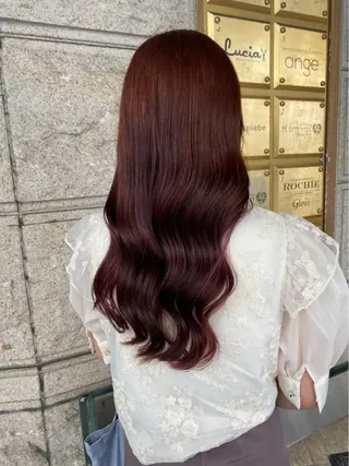 ロング 藤原 侑香のヘアスタイル