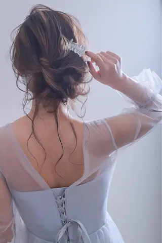 セミロング ヘアアレンジ 伊藤 裕貴のヘアスタイル