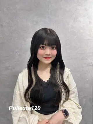 ロング プルエクステ/インナ ーカラー🦊はるなのヘアスタイル