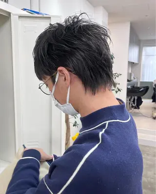 ショート メンズ 堀江/心斎橋/西大橋 四ツ橋【Vers】のヘアスタイル