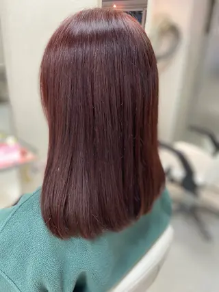 セミロング カラー 菊地 美憂のヘアスタイル