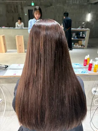 ロング カラー 玉置 七海のヘアスタイル