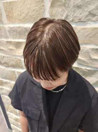 ショート カラー little×salt所属・透明感カラー✨️ 渋谷/ナカムラのヘアスタイル