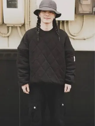 ロング パーマ メンズ MIKU 倉敷／デザインカットのヘアスタイル