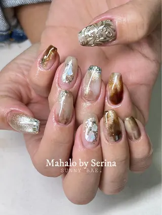 ショート カラー ネイル SUNNY BAE. SERINAのネイルデザイン