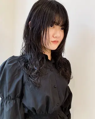 セミロング パーマ ✂︎ウルフカット /レイヤーカット✂︎のヘアスタイル