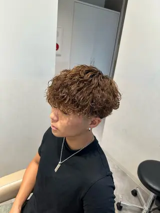 パーマ メンズ SALOWIN下北No.R店所属・下北沢／メンズヘア/ メンズパーマ/優樹のヘアスタイル