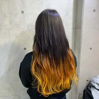 ロング カラー 及川シゲル 髪質改善講師のヘアスタイル