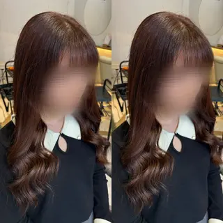 ロング カラー 🍒しの🍒 ハイトーン/カットのヘアスタイル