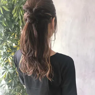 セミロング カラー ヘアアレンジ stylist/蛯谷 珠里のヘアスタイル