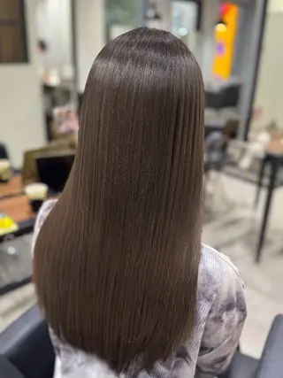 ロング カラー 縮毛矯正・髪質改善 人気No1🩶北島のヘアスタイル