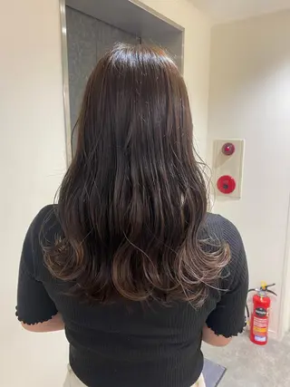 セミロング カラー ヘアアレンジ ボブ /ニュアンス/ satomi🧸💖のヘアスタイル