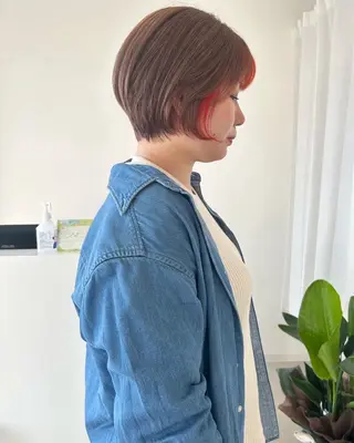 ショート CHORD 四条河原町駅店　髪質改善&韓国風&ハイトーンカラー所属・けいと髪質改善 全年齢リピート多数のヘアスタイル