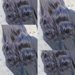 ロング カラー ヘアアレンジ メンズ キッズ 💟Chloe原宿店 🩶ハイトーンのヘアスタイル