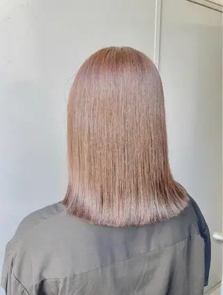 ミディアム カラー ベージュカラー💖 やすひろのヘアスタイル