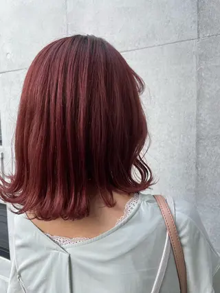 ミディアム カラー カラー特化美容師 なかもと たつひろのヘアスタイル