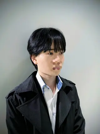 ミディアム メンズ 韓国メンズ特化/毛流 れパーマ🇰🇷艶髪のヘアスタイル