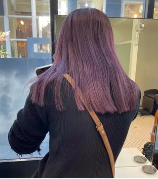 セミロング カラー 🍒暖色カラー🍒 渋谷/YUUのヘアスタイル