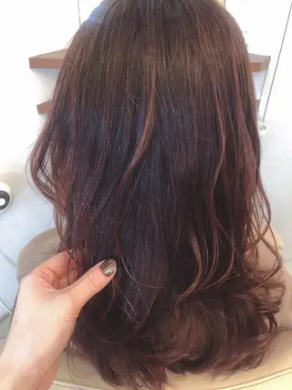 セミロング カラー 髪質改善✨️透明感カ ラー✧*。山下さいみのヘアスタイル