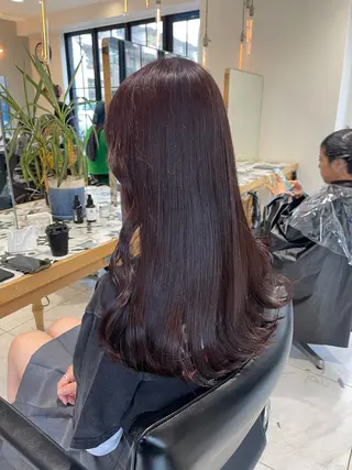 ロング カラー ラベンダー/レイヤー スタイル🤎mamiのヘアスタイル