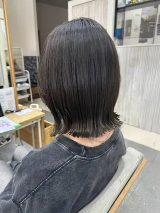 ミディアム ブリーチ縮毛矯正/ 髪質改善💎中野紀恵のヘアスタイル