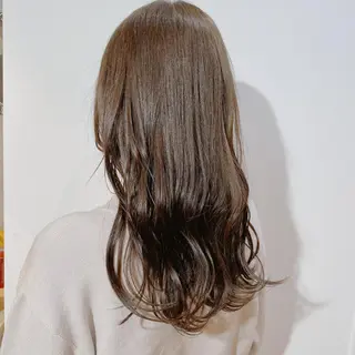 ロング カラー 新宿/韓国風レイヤー 髪質改善/渋谷直樹のヘアスタイル