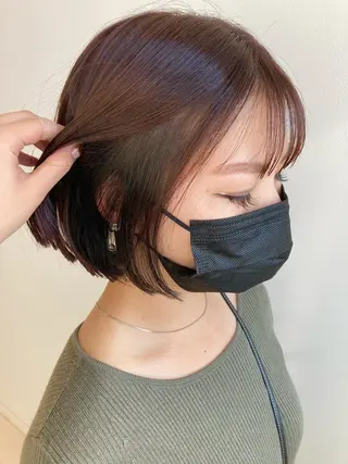 ショート カラー nono/パーマ /顔まわりカット🐈のヘアスタイル