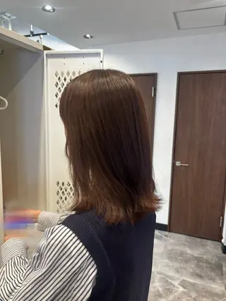 ミディアム 🌙透明感カラー／ 丁寧施術｜松本のヘアスタイル