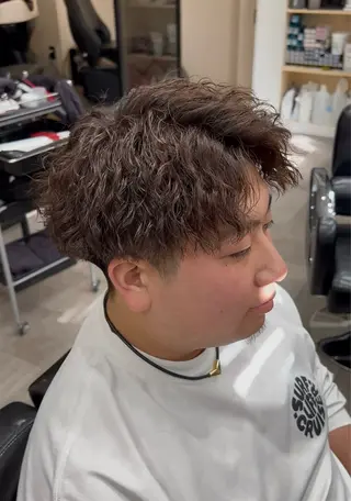カラー パーマ メンズ QOL円山 SHOTAのヘアスタイル