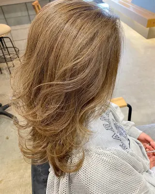 セミロング カラー 🩷🍭中津・梅田 エリア🍬💜のヘアスタイル