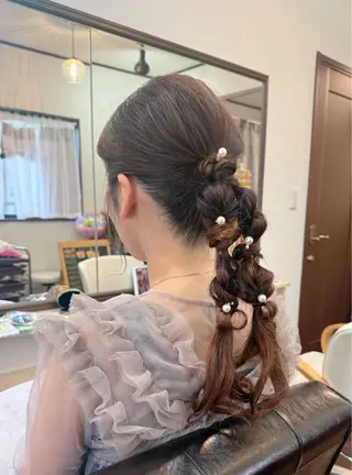 ヘアアレンジ 小柳 ゆかりのヘアスタイル