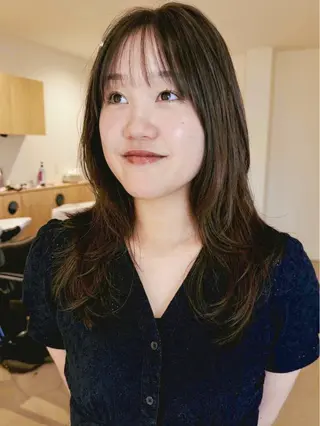 ロング riko*.+ﾟ 韓国風パーマのヘアスタイル