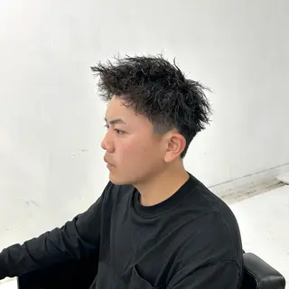 ショート パーマ メンズ 【メンズパーマ特化】 🍏網中勇喜のヘアスタイル