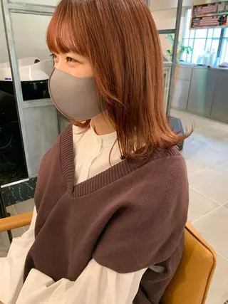 セミロング LOREN＋透明感 オリーブhirokoのヘアスタイル