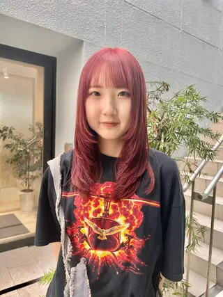 セミロング カラー 🐺ウルフの神🐺 /カラー/けいすけのヘアスタイル