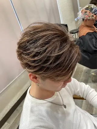 ショート カラー メンズ okada riruのヘアスタイル