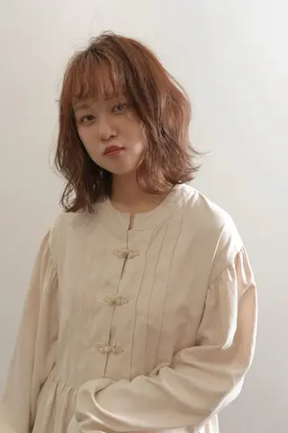 ミディアム カラー ヘアアレンジ merc. 🩵妹尾杏菜のヘアスタイル