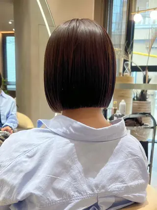 ミディアム カラー 渋谷/レイヤーボブ・ 透明感カラーしょうごのヘアスタイル